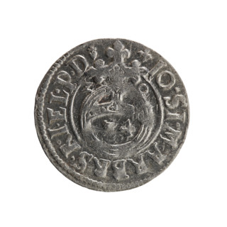 one-and-a-half, Pfahler, Ernest, cross (iconographic), orb of rule (iconographic), coats of arms,