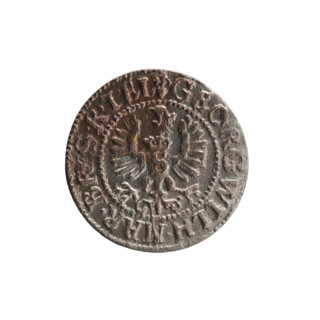 szelag (1627), silver coin (diameter 16.4 mm, weight 0.65 g, axis 0°) from Ducal Prussia