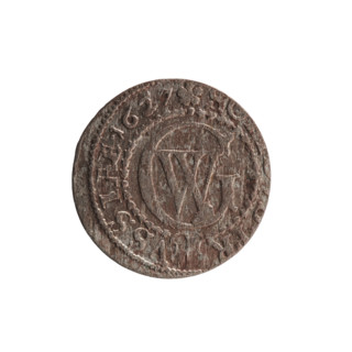 szelag, Pfahler, Ernest; obverse: Prussian eagle with crowned letter S on its chest; rim