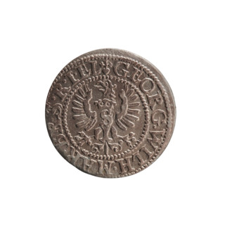 szelag; maker: Pfahler, Ernest. Obverse: Prussian eagle with crowned letter S on its chest; in the