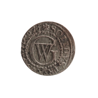 szelag, Pfahler, Ernest; obverse: Prussian eagle with crowned letter S on its chest, rim
