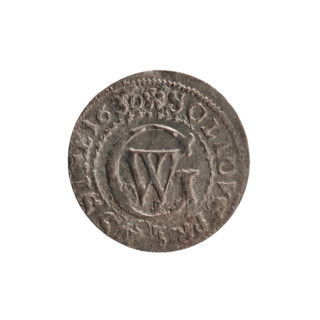 szelag; maker: Ernest Pfahler; coin (Ducal Prussia, Königsberg), 1630; material: unspecified;