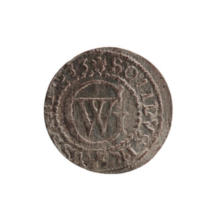 szelag, Pfahler, Ernest; obverse: Prussian eagle with crowned letter S on its chest, rim