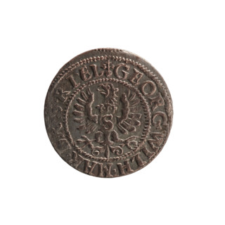 Szelag, Pfahler, Ernest. Obverse: Prussian eagle with crowned letter S on its chest; in the rim