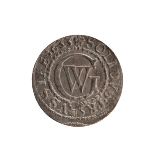 Szelag (coin), Ernest Pfahler. Obverse: Prussian eagle bearing on its chest the crowned letter S;