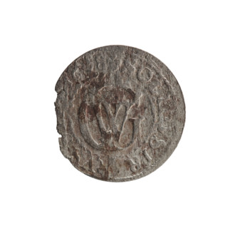szelag; maker: Pfahler, Ernest. Obverse: Prussian eagle with crowned letter S on its chest; in the