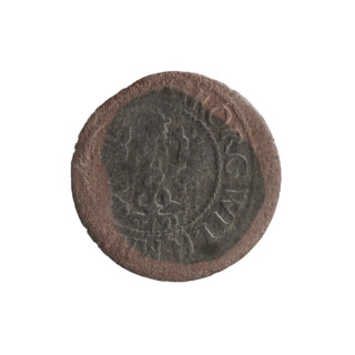 szelag, Pfahler, Ernest; Obv. Prussian eagle, on its chest a crowned letter S. In the rim between
