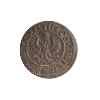 szelag; maker: Ernest Pfahler; department: Coins of Lands Associated with Poland; George William
