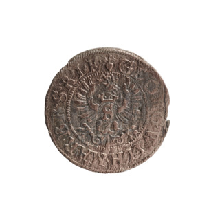szelag by Ernest Pfahler; 1625. Obverse: Prussian eagle with a crowned letter S on its chest; rim
