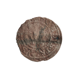 szelag, obverse Prussian eagle with crowned letter S on its chest; rim inscription beginning with a