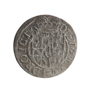 One-and-a-half; Pfahler, Ernest; Department of Coins of Lands Associated with Poland — cross