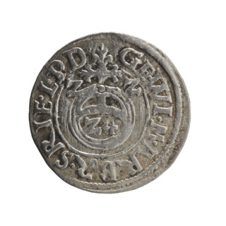 one and a half; Ernest Pfahler; cross (iconographic); orb of rule (iconographic); George William