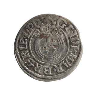 one and a half; cross (iconographic); George William Hohenzollern (Elector of Brandenburg; Duke of