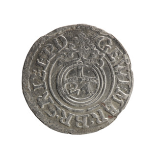 one and a half, Pfahler, Ernest, orb of rule (iconographic), cross (iconographic), George William