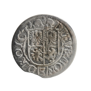 one and a half; cross (iconographic); orb of rule (iconographic); George William Hohenzollern