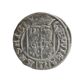 One-and-a-half; Pfahler, Ernest; cross (iconographic); orb of rule (iconographic); George William