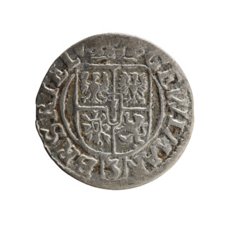 One-and-a-half (coin), Ernest Pfahler. Cross (iconographic). George William of Hohenzollern