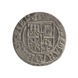 One-and-a-half (coin). Maker: Ernest Pfahler. Department of Coins of Lands Associated with Poland.