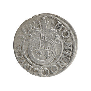 George William Hohenzollern (Elector of Brandenburg; Duke of Prussia; 1620–1640). Obverse: Under