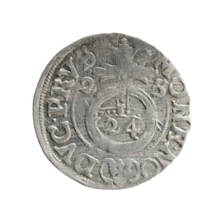 one-and-a-half, cross (iconographic), orb of rule (iconographic), George William of Hohenzollern