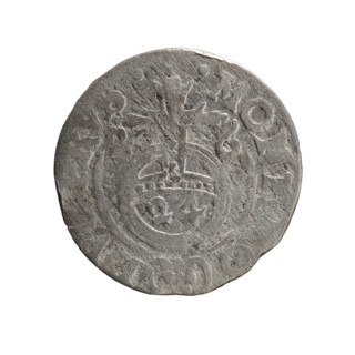 One and a half (coin). Maker: Ernest Pfahler. Department of Coins of Lands Associated with Poland.