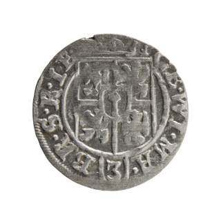 one-and-a-half, Pfahler, Ernest, Department of Coins of Lands Associated with Poland, cross