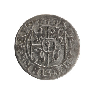 One-and-a-half coin (3 pfennige?), Ernest Pfahler, Department of Coins of Lands Associated with