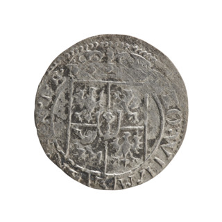 One-and-a-half coin (1½), Ernest Pfahler; orb of rule and cross iconography; George William