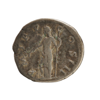 Denarius, Hadrian (76–138; Roman emperor 117–138). Obverse: bust of the emperor with a laurel