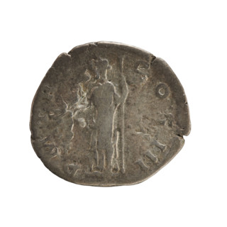 Denarius, Hadrian (76–138; Roman emperor 117–138). Obverse: bust of the emperor with a laurel