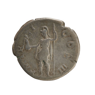 Denarius, Hadrian (76–138; Roman emperor 117–138). Obverse: head of the emperor with a laurel