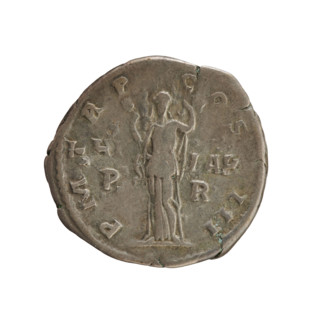 Denarius, Hadrian (76–138; Roman emperor 117–138). Obverse: Head of the emperor with a laurel