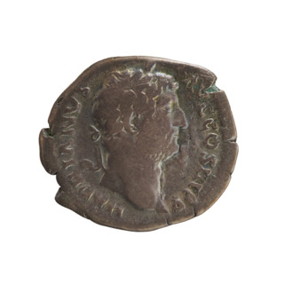 Denarius, Hadrian (76–138; Roman Emperor 117–138). Obverse: Emperor's head with a laurel wreath