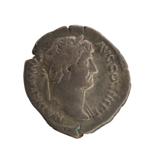 Denarius, Hadrian (76–138; Roman emperor 117–138). Obverse: Emperor's head with a laurel wreath