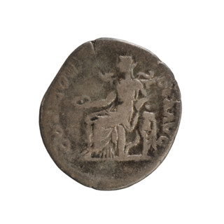 Denarius, Sabina (85–137), empress; Hadrian (76–138), emperor. Obverse: draped bust of the empress
