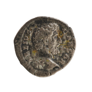 Denarius, Aelius (101–138; successor of Hadrian 136–138). Obverse: Head of Aelius right,