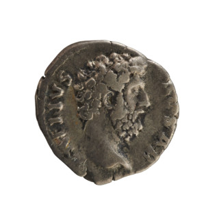 Denarius of Aelius (heir to the throne; 101–138), struck 137. Obverse: draped, laureate head of