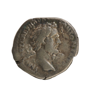 denarius, Antoninus Pius (86–161; Roman emperor 138–161); obverse: Emperor's bust right with