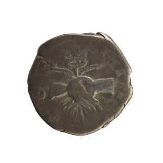 Denarius of Antoninus Pius (86–161; Roman emperor 138–161). Obverse: Emperor's head in a laurel