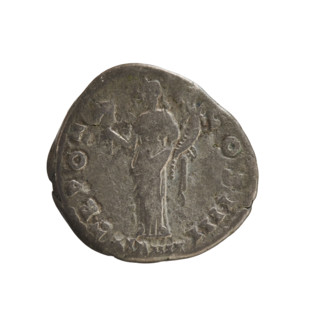 Denarius, Antoninus Pius (86–161; Roman emperor 138–161). Obverse: Emperor's head in a laurel