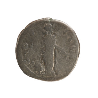 Denarius of Antoninus Pius (86–161; Roman emperor 138–161). Obverse: Emperor's head laureate, right