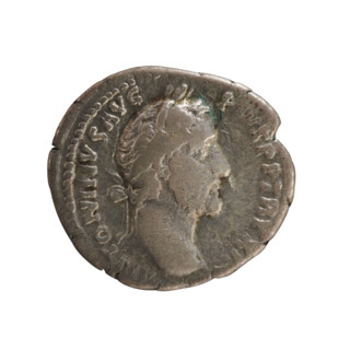 Denarius of Antoninus Pius (86–161; Roman emperor 138–161). Obverse: ANTONINVS AVG PIVS PP TR P XII