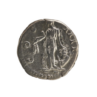 Denarius, Antoninus Pius (86–161; Roman emperor 138–161). Obverse: ANTONINVS AVG PIVS PP TR P XV —