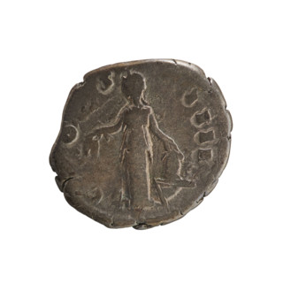 denarius, Antoninus Pius (86–161; Roman emperor 138–161) — iconography: busts; Annona