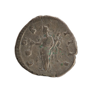 Denarius, Antoninus Pius (86–161; Roman emperor 138–161). Obverse: ANTONINVS AVG PIVS PP TR P XVI —