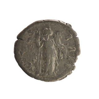 Denarius, Antoninus Pius (86–161; Roman emperor 138–161). Obverse: head of the emperor in a laurel