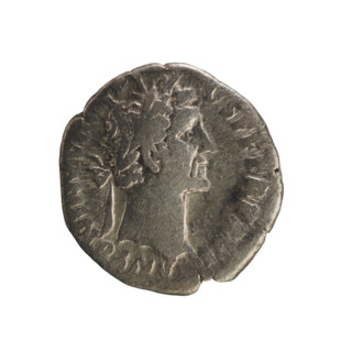denarius, Antoninus Pius (86–161; Roman emperor 138–161); obverse: Emperor's head in a laurel