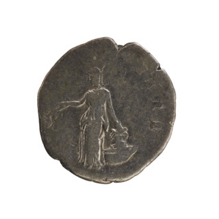 Denarius, Antoninus Pius (86–161; Roman emperor 138–161). Obverse: Emperor's head in a laurel