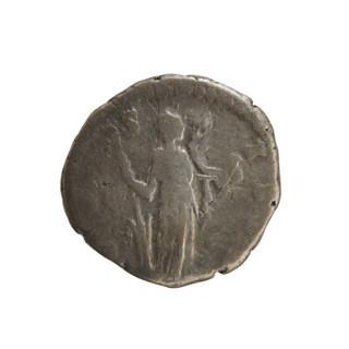 Denarius of Antoninus Pius (86–161; Roman Emperor 138–161). Obverse: Emperor's head in a laurel