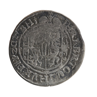 Pfahler, Ernest. Obverse: A bust in armor turned right, girded with a sash, holding a sceptre in